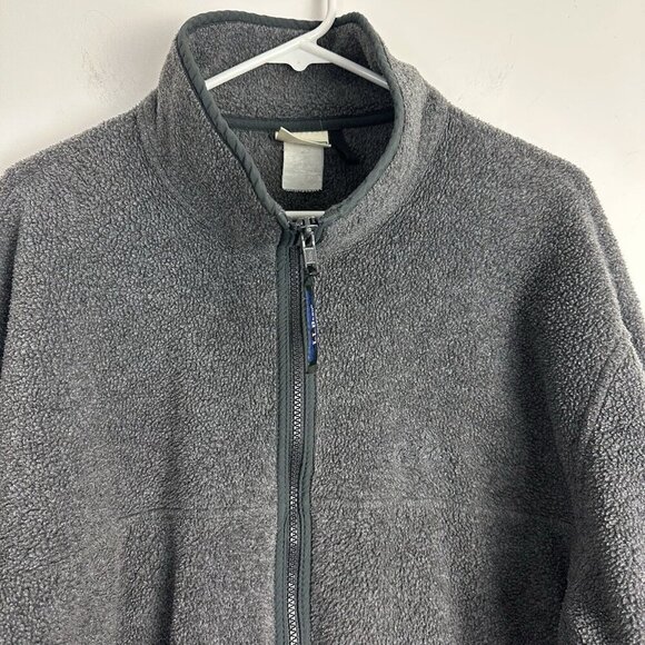 L.L. Bean Other - Vintage LL Bean Thick Fleece Jacket Mens Size XL Gray Full Zip Pockets